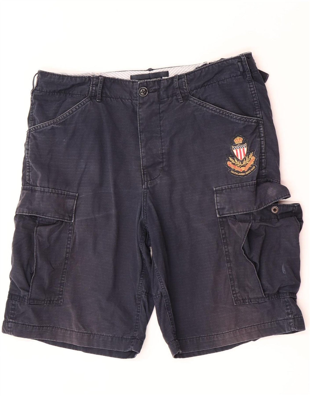 Ralph Lauren Herre Cargo Shorts W32 Mellem marineblå bomuld