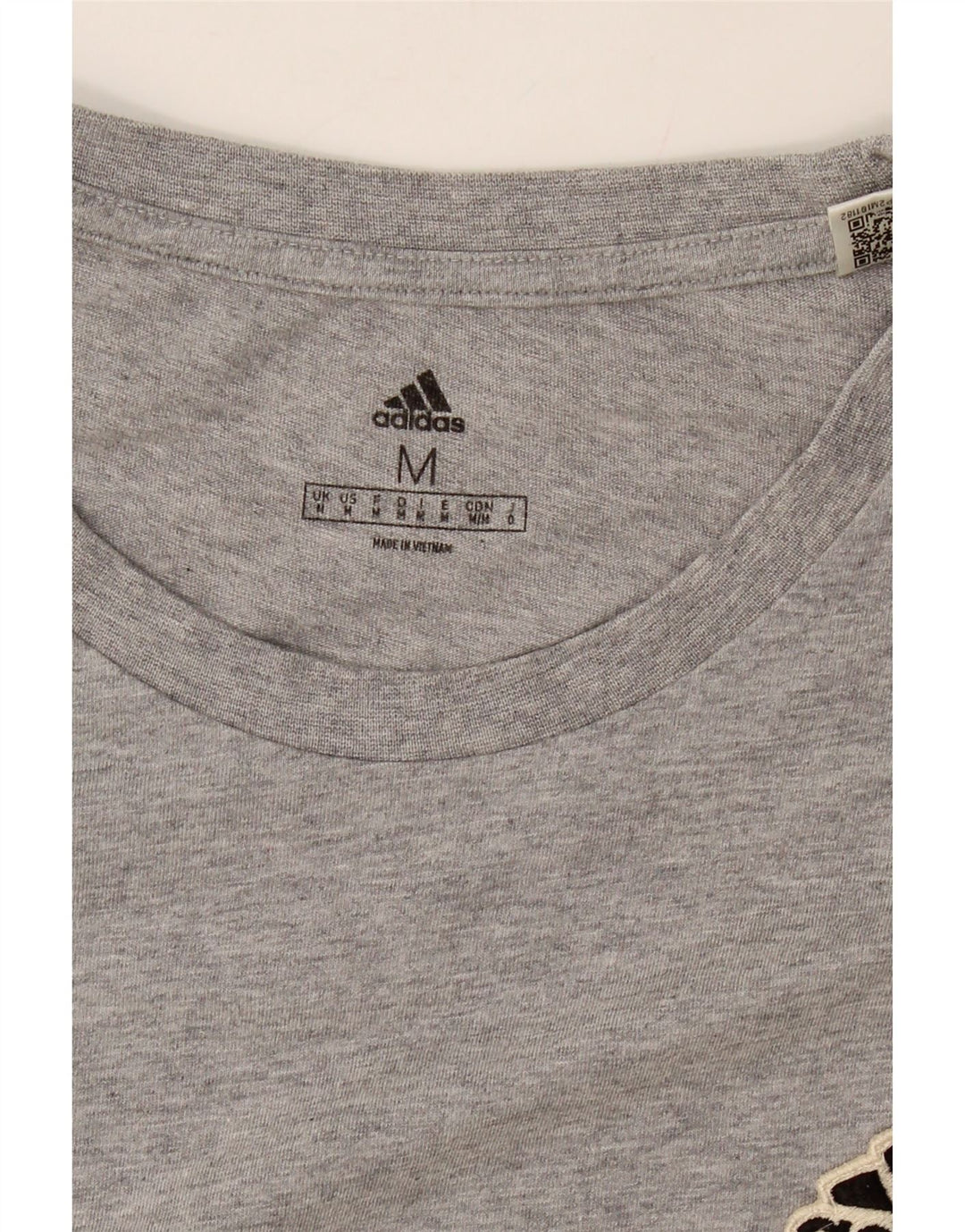 ADIDAS Mens T-Shirt Top Medium Grey Cotton Vintage Adidas and Second-Hand Adidas from Messina Hembry 
