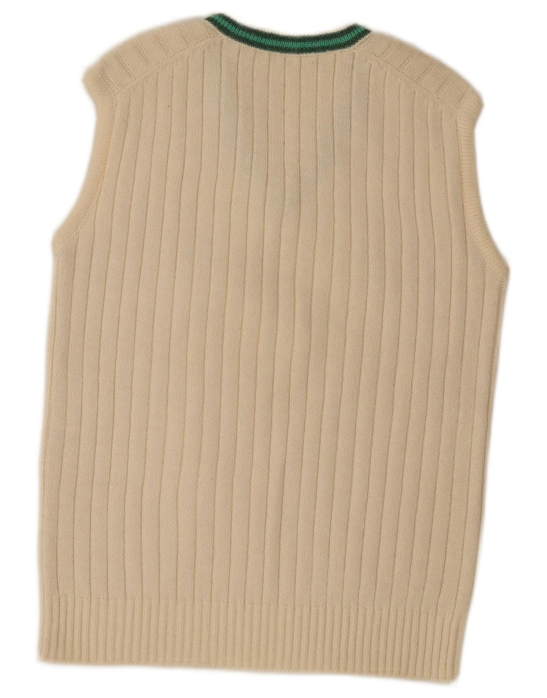 Vintage Herrevest Tank Top IT 52 Large Off White Stribet
