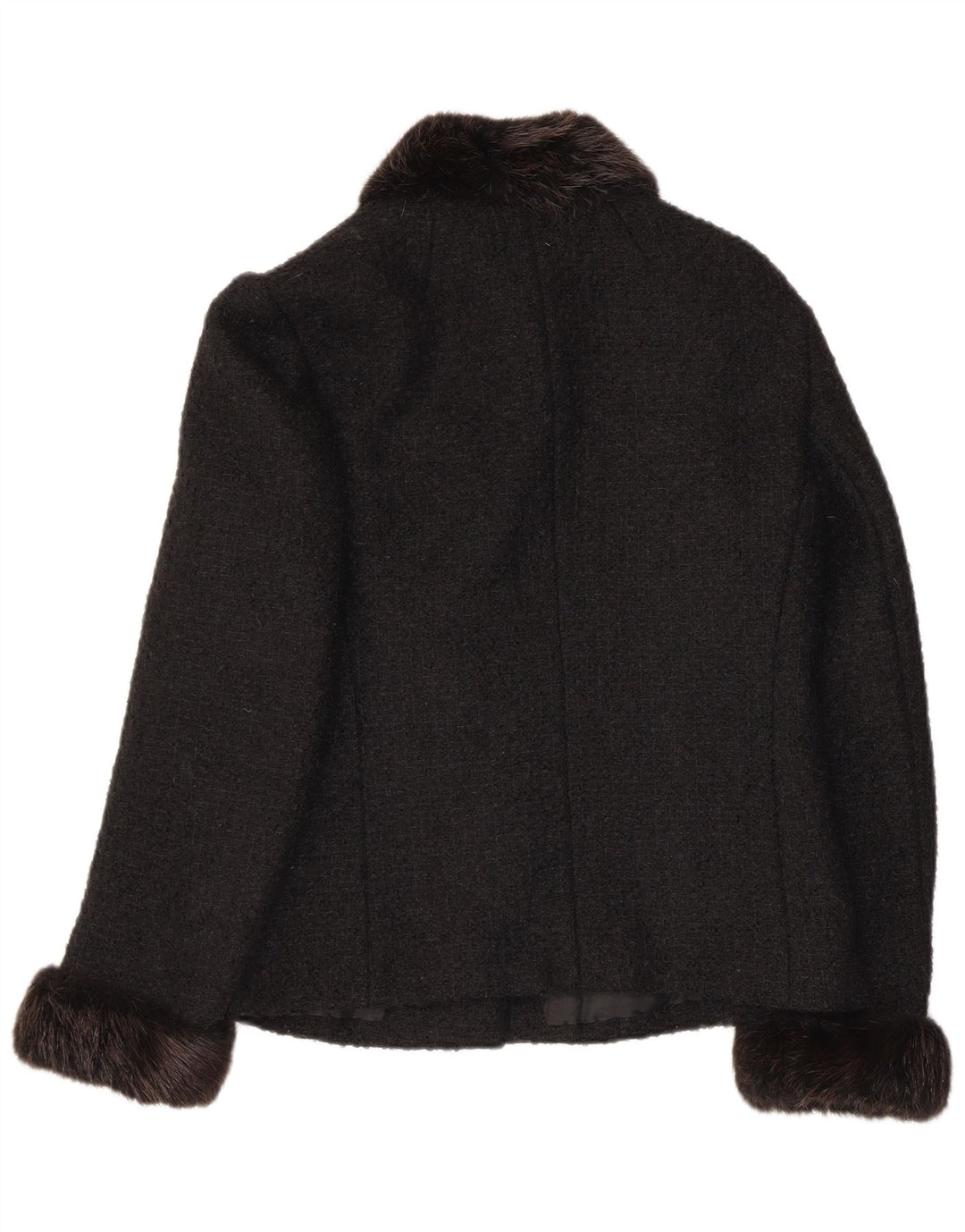 Vintage Dame 6 Button Blazer Jacket UK 10 Small Black