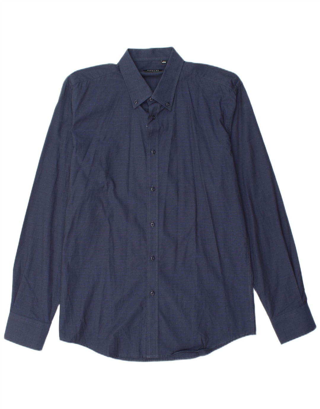 COVERI Herreskjorte str. 41/42 Large Navy Blue Cotton