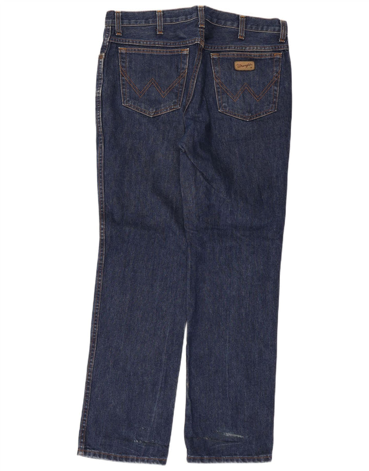Wrangler Straight Jeans til mænd W36 L32 blå bomuld
