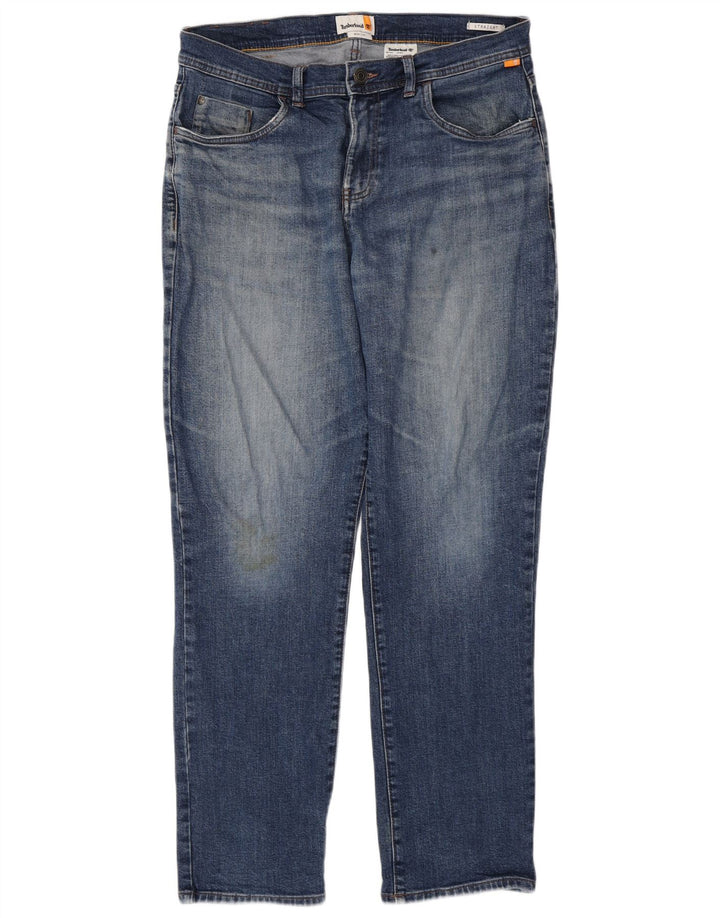 Timberland Straight Jeans til mænd W34 L32 blå bomuld
