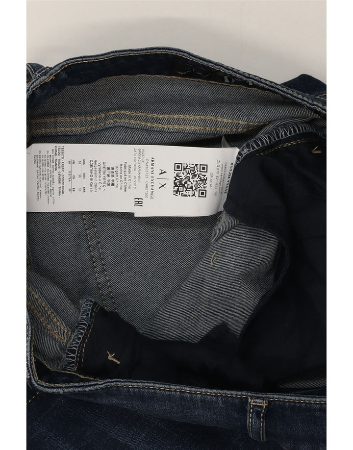 ARMANI EXCHANGE Womens Skinny Jeans W30 L30 Blue Cotton