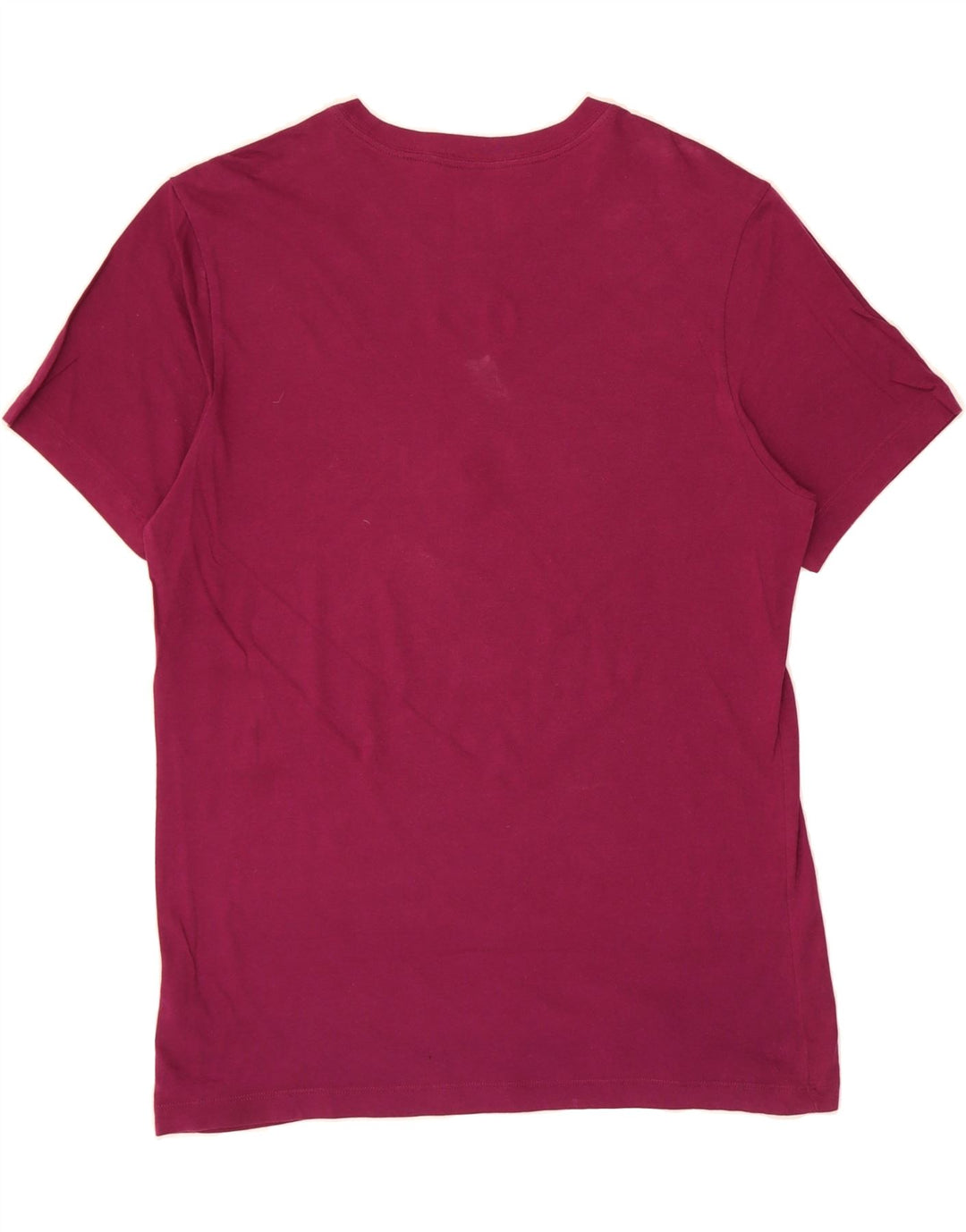 NIKE Mens Graphic T-Shirt Top Medium Burgundy Cotton Vintage Nike and Second-Hand Nike from Messina Hembry 