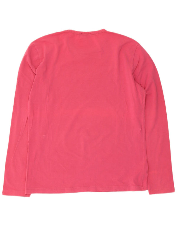 Gas Dame Grafisk Top Langærmet UK 20 2XL Pink Bomuld