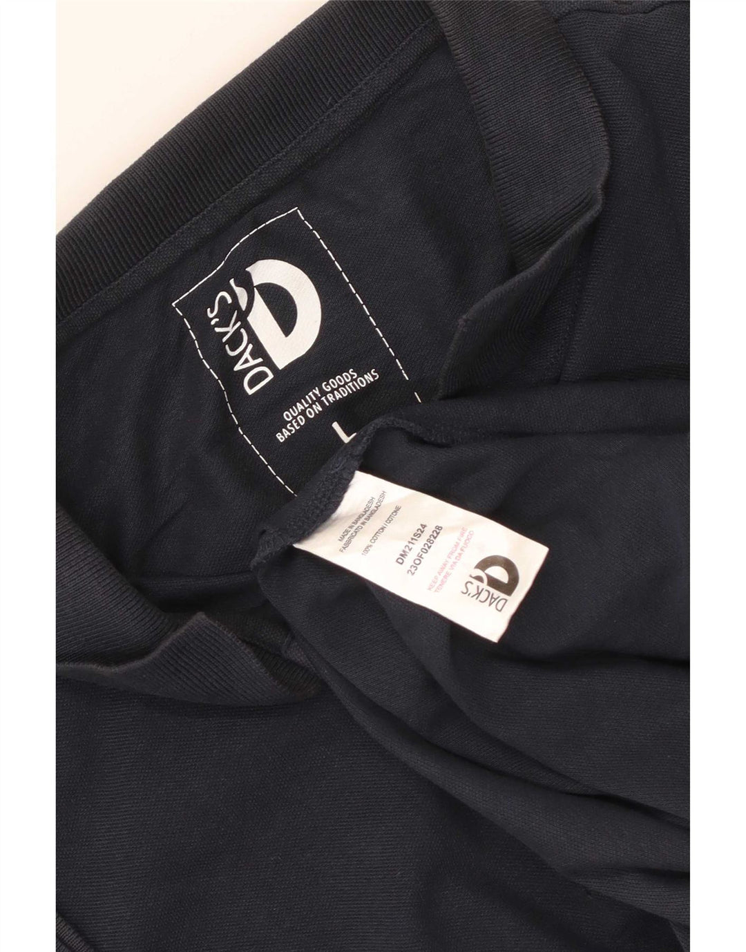 Dacks herre poloshirt Stor marineblå bomuld