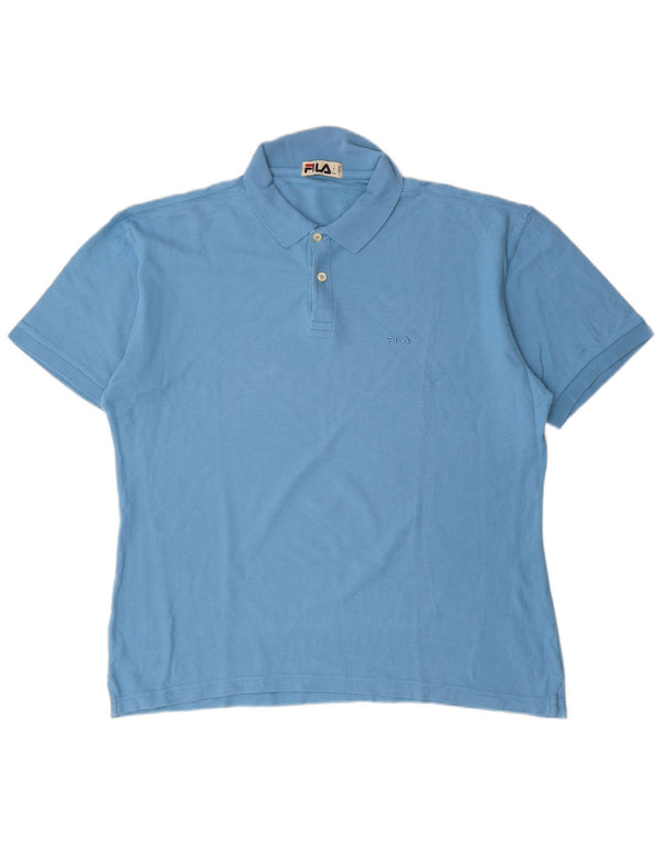 FILA Poloshirt til mænd IT 54 XL Blå Bomuld