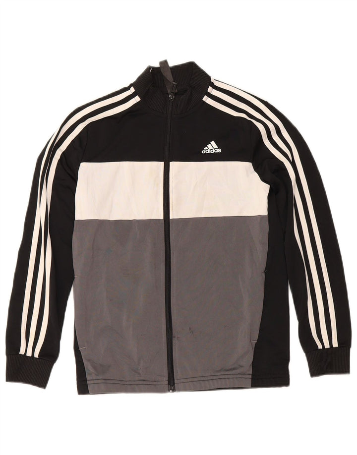 Adidas Træningsdragt Topjakke til drenge 9-10 år Sort Colourblock Polyester