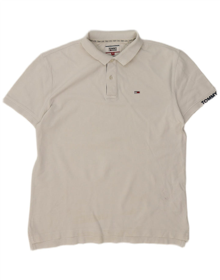 Tommy Hilfiger herre poloshirt Medium hvid bomuld