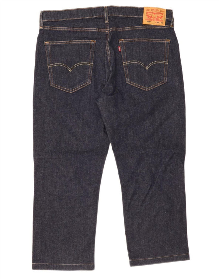 Levi's Herre 514 Capri Jeans W36 L24 Marineblå Bomuld