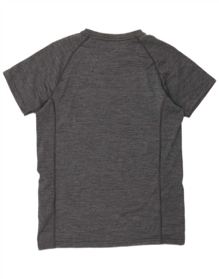 Mountain Warehouse Herre T-shirt Top Medium Grey Flecked Merino Wool