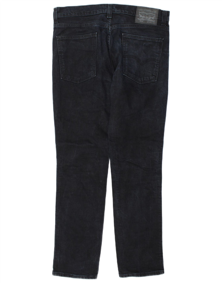 Levi's Herre 511 Slim Jeans W34 L32 Marineblå Bomuld
