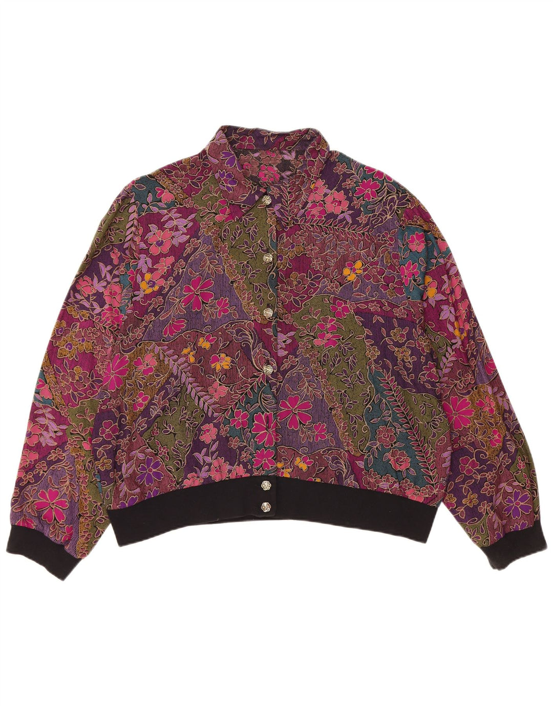 St Michael Dame Shirt Bluse UK 20 2XL Flerfarvet Floral Viscose