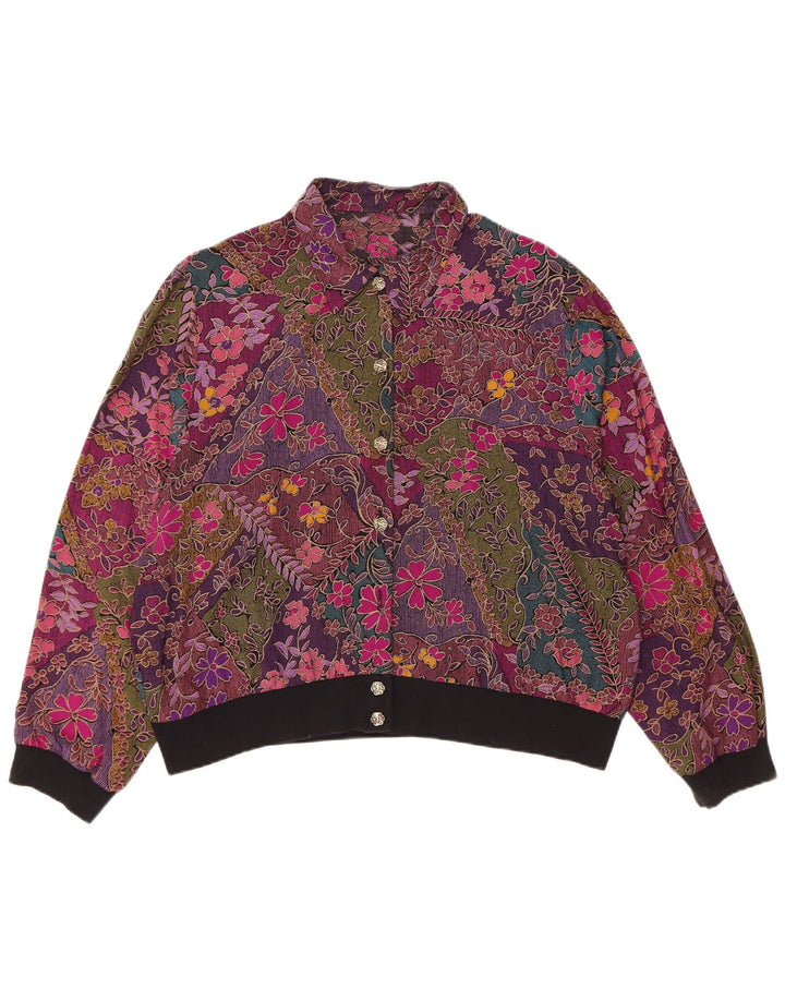 St Michael Dame Shirt Bluse UK 20 2XL Flerfarvet Floral Viscose