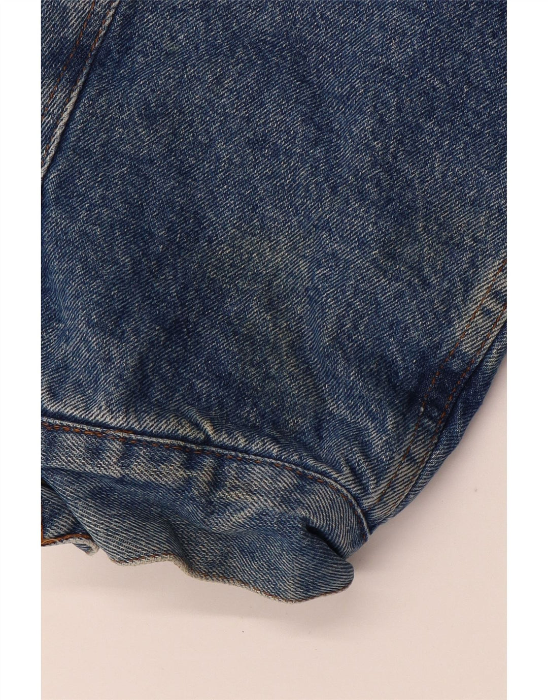 RIFLE Herre Sherpa Denim Jacket UK 44 2XL Blå Bomuld