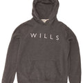 Jack Wills Dame Graphic Classic Fit Sweatshirt Jumper UK 12 Medium Grey