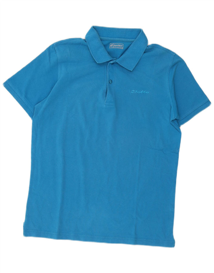 Lotto Herre Polo Shirt Stor Blå Bomuld