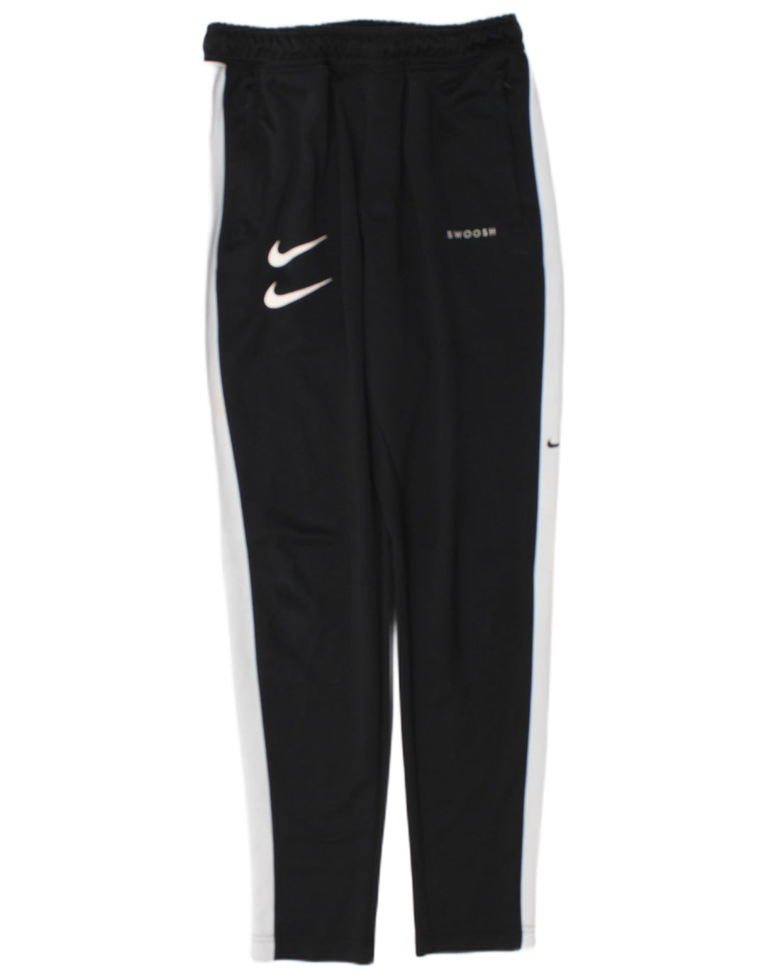 Nike Swoosh grafiske træningsdragtbukser til mænd Small Black Colourblock