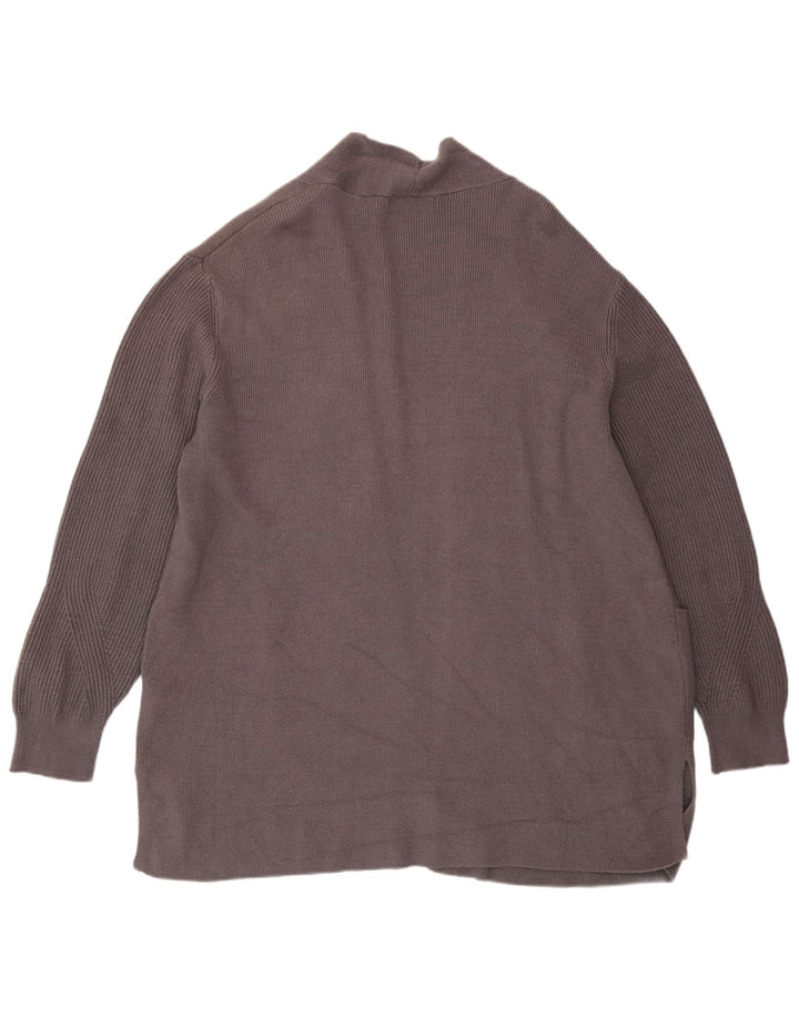 Marks & Spencer Dame Open Cardigan Sweater UK 20 2XL Grå Viscose