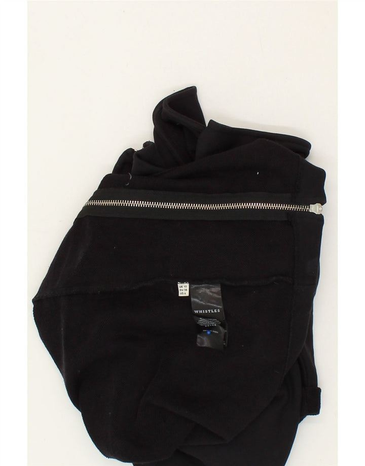 WHISTLES Womens Basic Dress UK 10 Small  Black Cotton Vintage Whistles and Second-Hand Whistles from Messina Hembry 