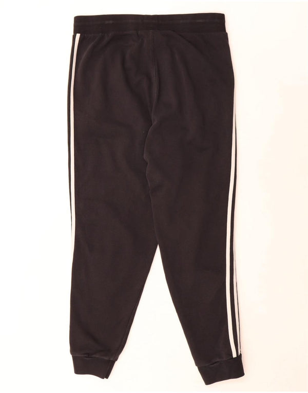 Adidas Dame træningsdragt Bukser Joggers UK 16 Large Black Bomuld