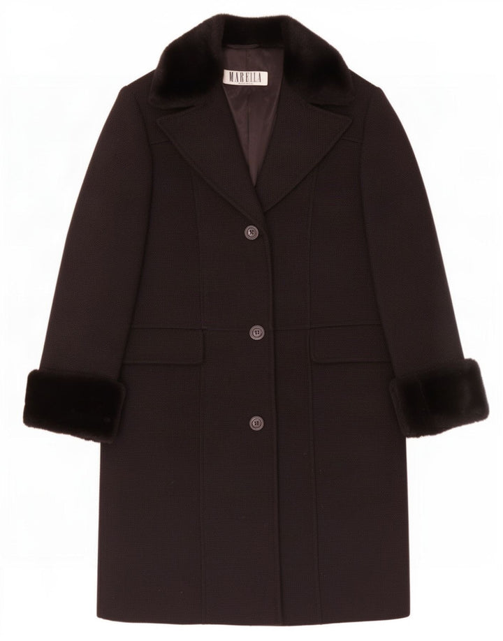 Marella Dame Overfrakke UK 12 Medium Sort Uld