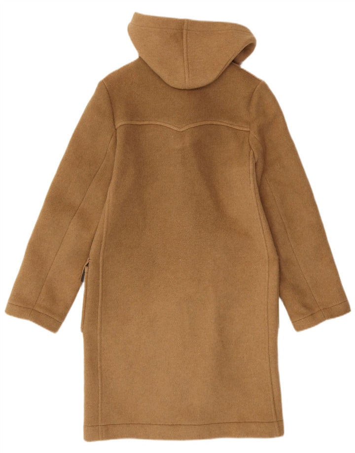 VINTAGE Dame Hooded Duffle Coat UK 10 Small Beige