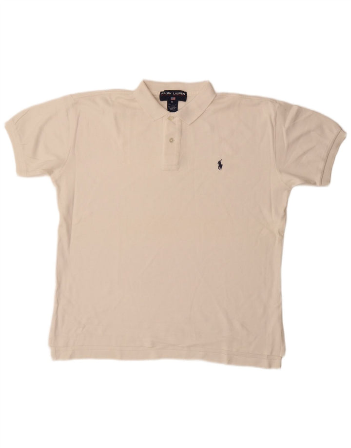 Ralph Lauren Herre poloshirt Medium hvid bomuld