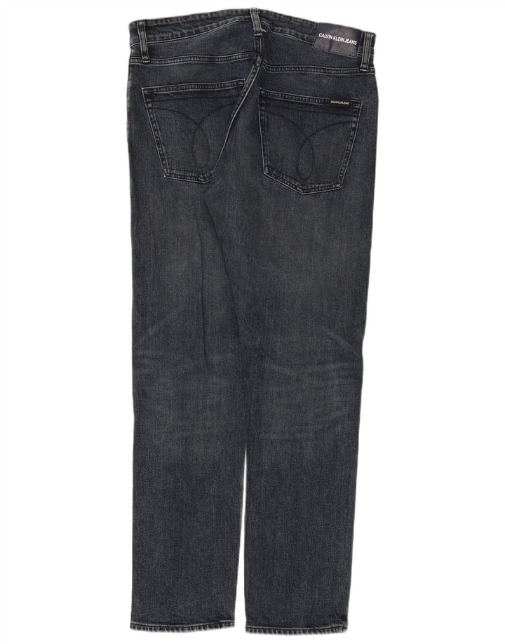 Calvin Klein Straight Jeans til mænd W32 L32 Grå Bomuld