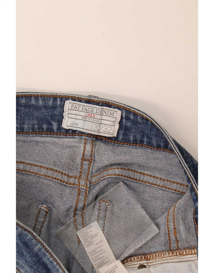 Fat Face Dame Slim Jeans W32 L32 Blå Bomuld