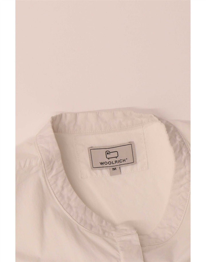 Woolrich Dame Oversized Bluse Top UK 14 Medium White