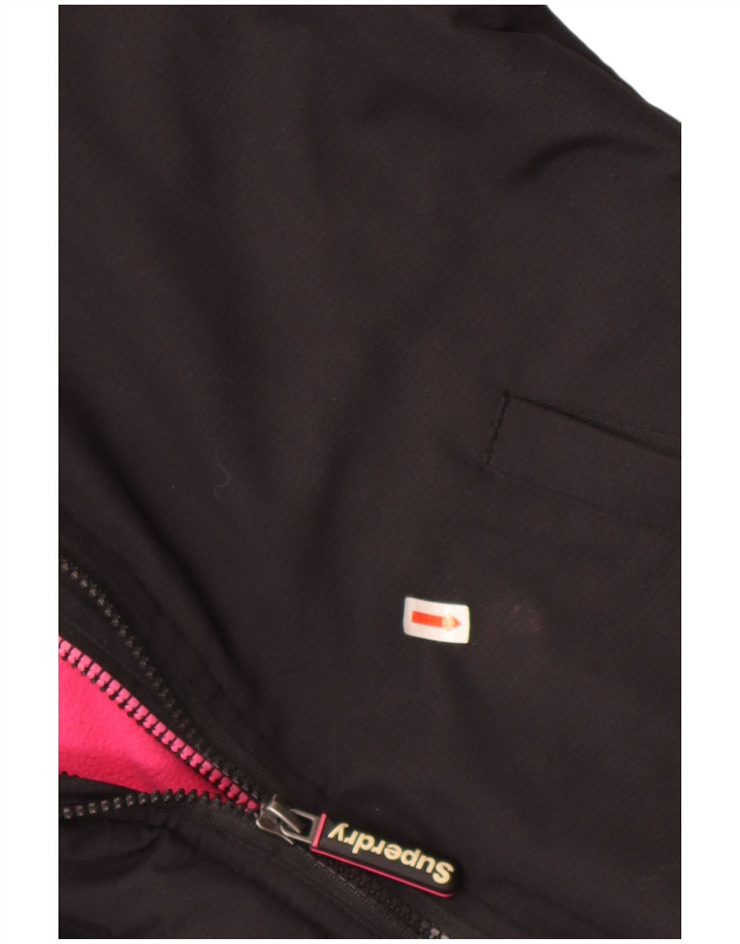 Superdry Graphic Windbreaker Jacket til kvinder UK 16 Large Black