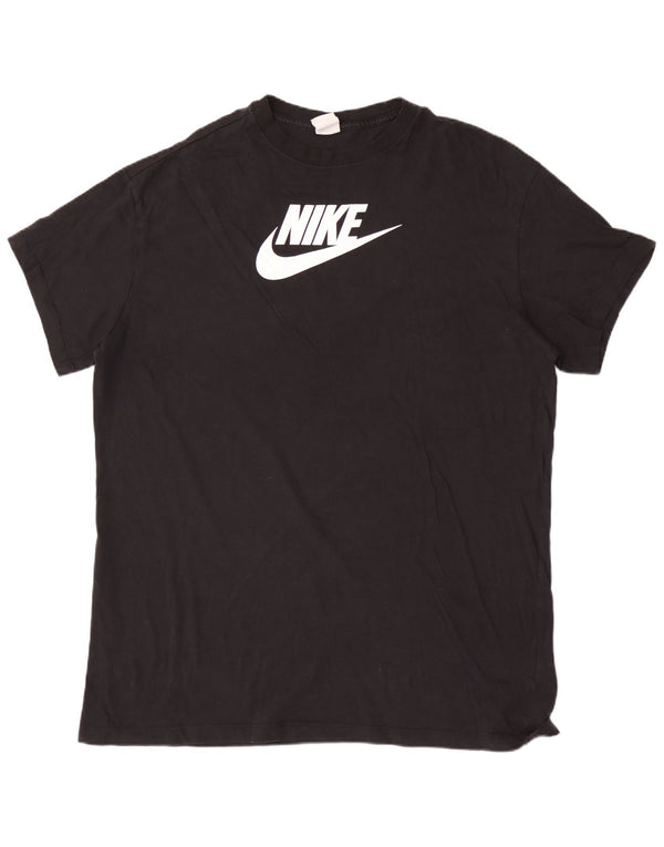 Nike Herre Loose Fit Grafisk T-Shirt Top 2XL Sort Bomuld