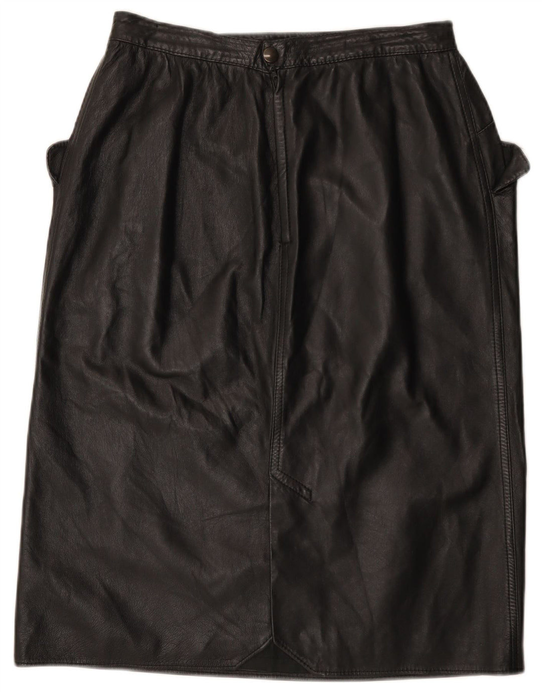 Vintage lædernederdel til kvinder W30 Medium Black