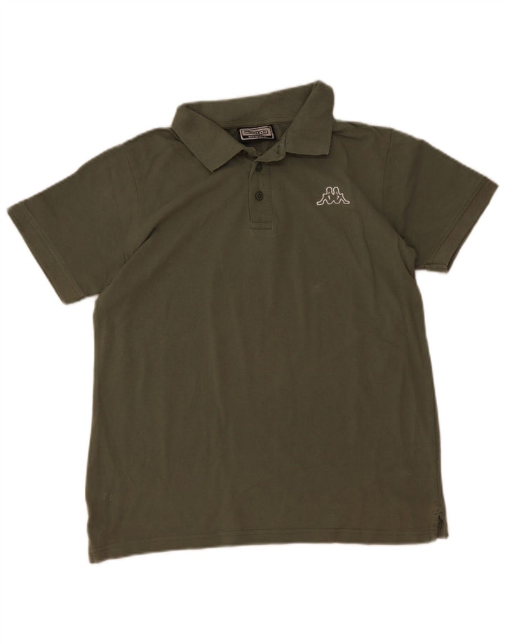 Kappa herre poloshirt Medium Khaki Bomuld