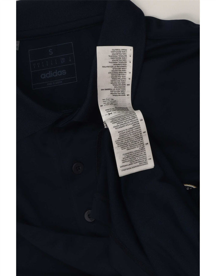 Adidas Polo skjorte til mænd, lille marineblå polyester