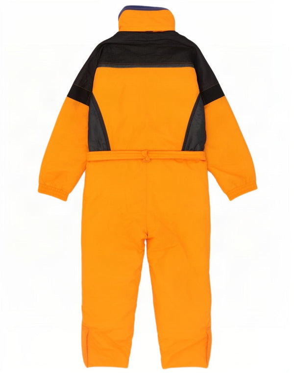 Brugi Ski Jumpsuit med hætte til mænd UK 42 Large Orange Colourblock Polyamid