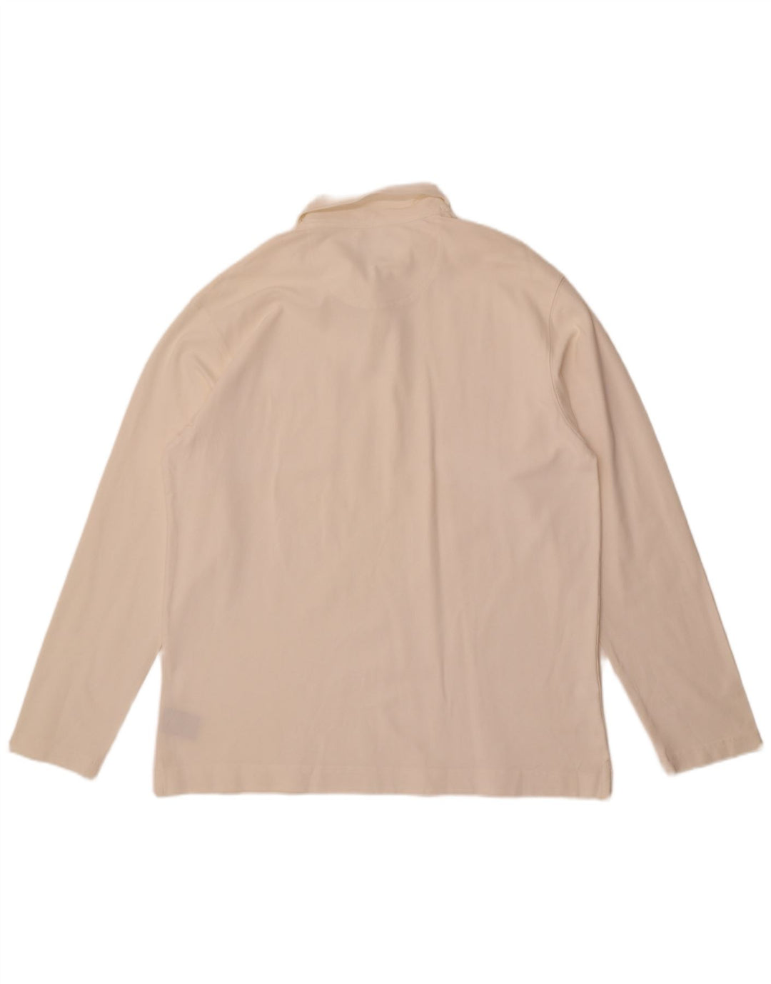 Faconnable Langærmet Polo Shirt til mænd Stor hvid bomuld