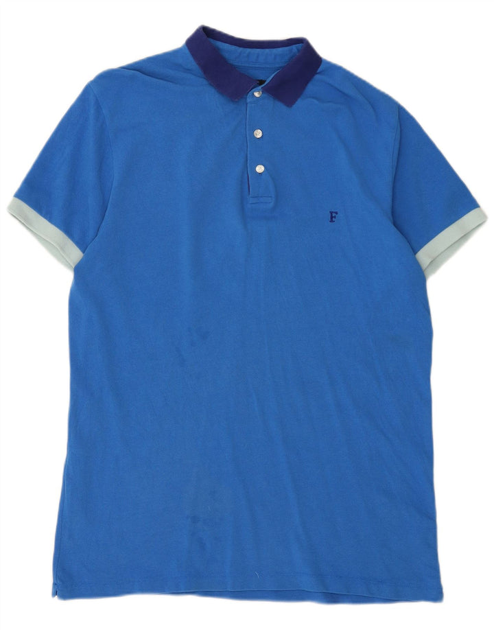 FRANSK FORBINDELSE Herre poloshirt XL Blå Bomuld