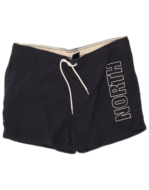 NORTH SAILS Grafiske badeshorts til mænd Medium Navyblå Polyamid