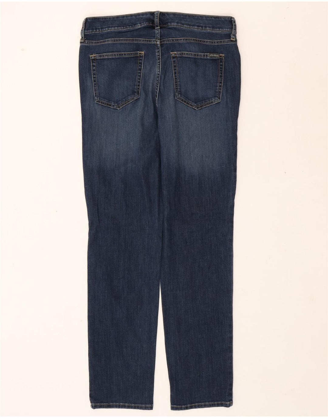 EDDIE BAUER Womens Slightly Curvy Straight Jeans US 10 Large W30 L30 Blue Vintage Eddie Bauer and Second-Hand Eddie Bauer from Messina Hembry 