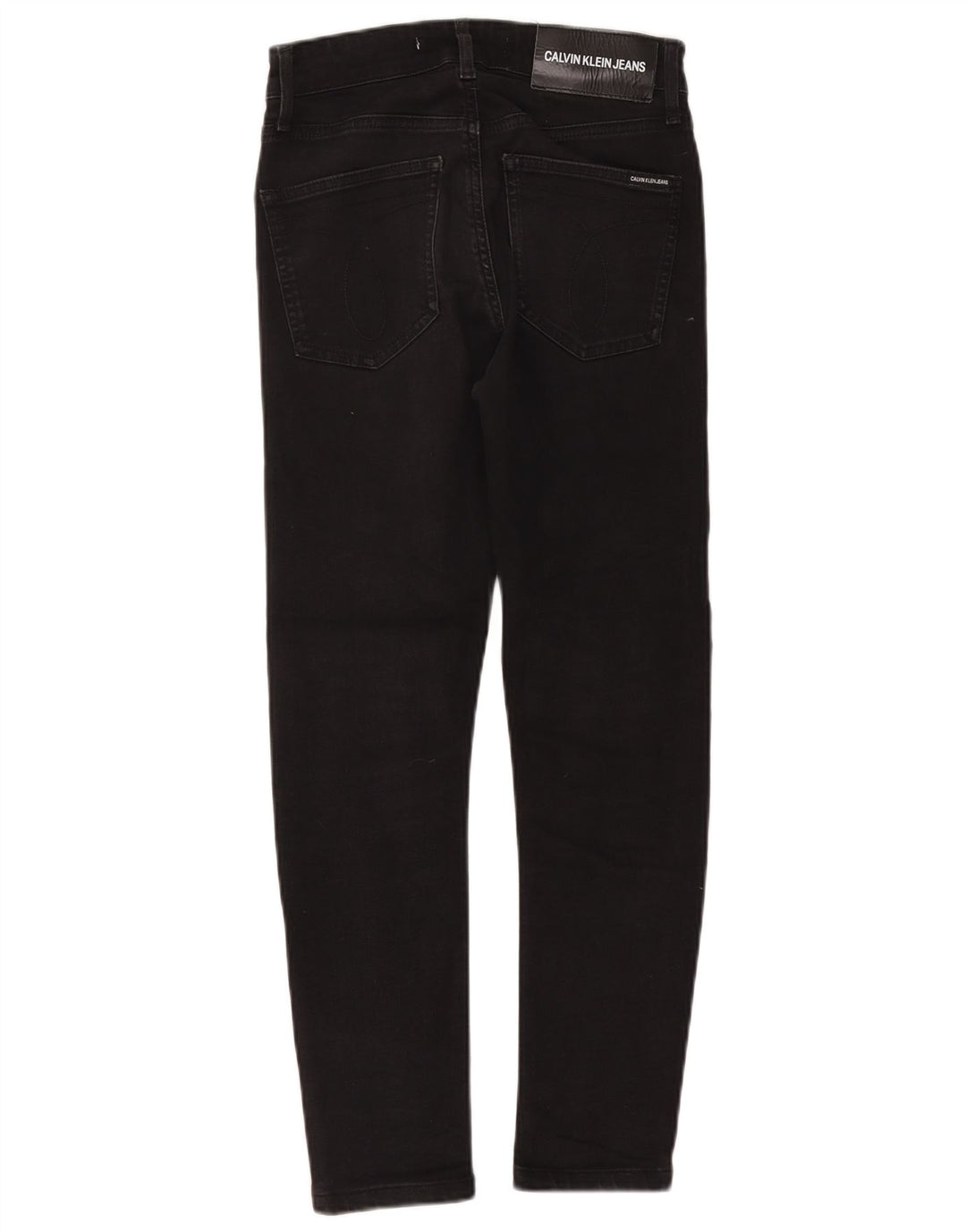 Calvin Klein Dame Slim Jeans W29 L26 Sort Bomuld