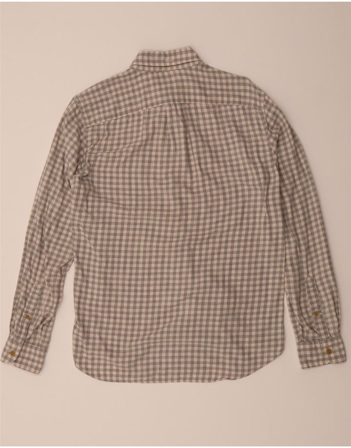 J. CREW Mens Shirt Small Grey Check Cotton Vintage J. Crew and Second-Hand J. Crew from Messina Hembry 