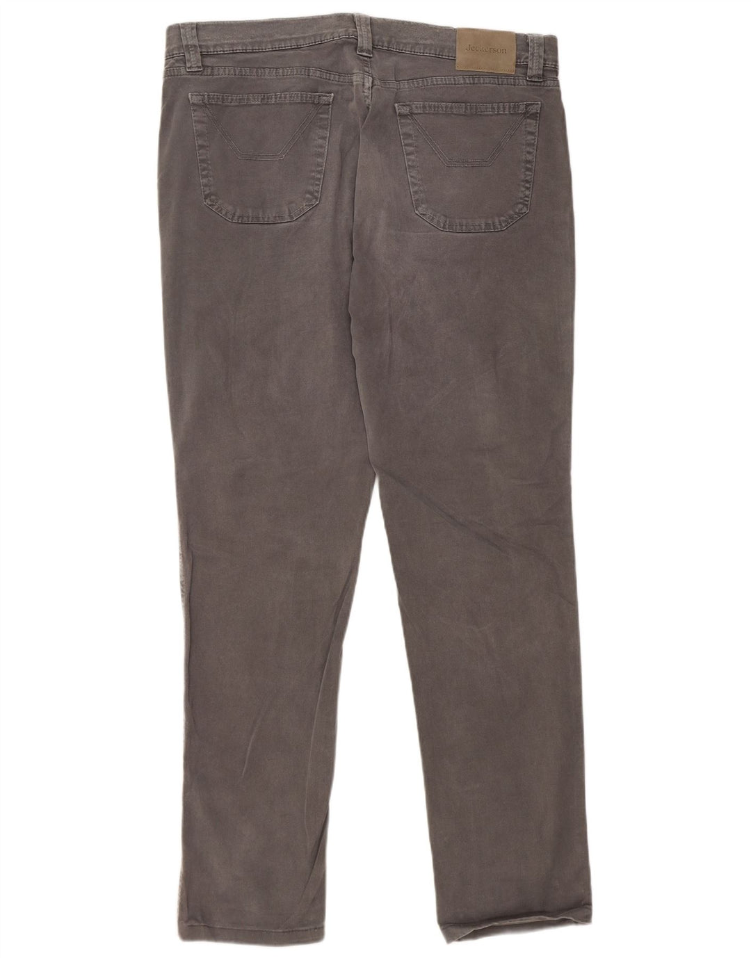 JECKERSON Herre Slim Fit Casual Bukser W38 L33 Grå Bomuld