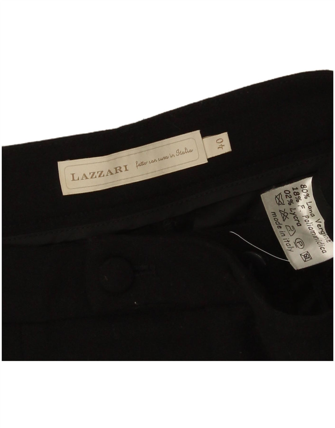 Lazzari Womens Pegged Casual Shorts EU 40 Medium W28 Black Virgin Wool