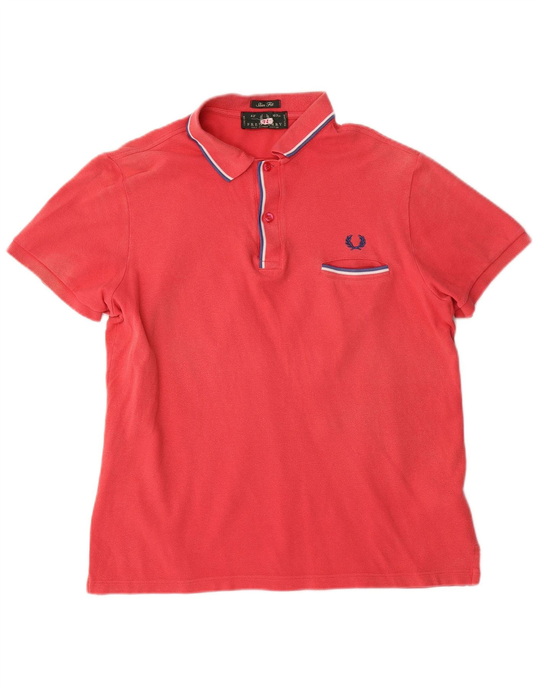 Fred Perry Herre Slim Fit Polo Shirt Medium Rød Bomuld