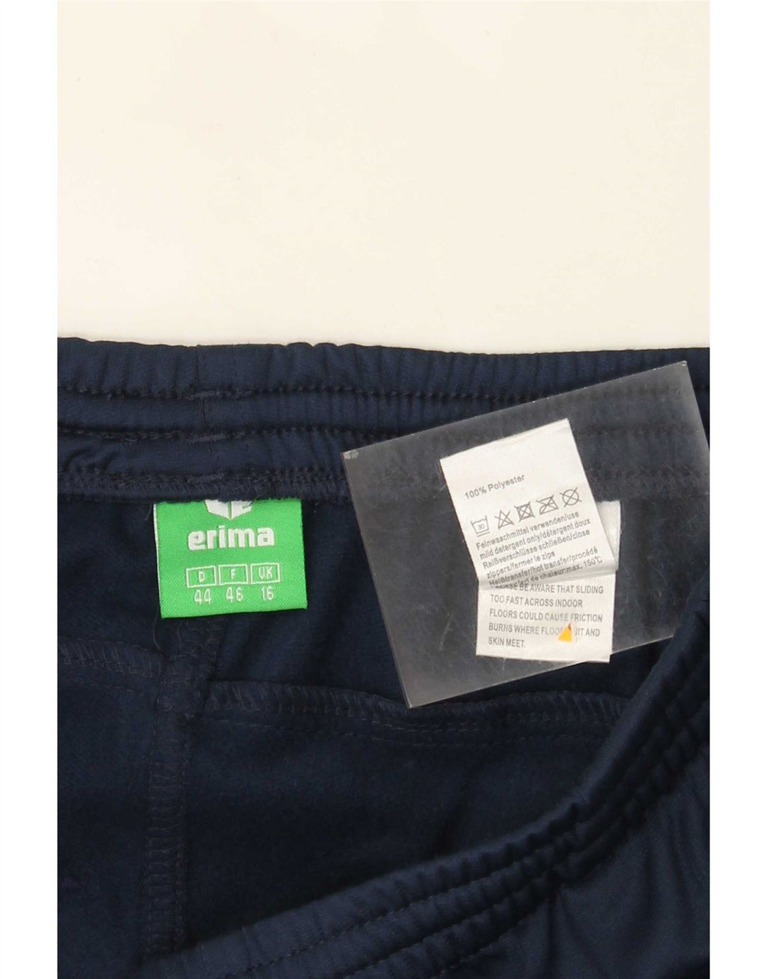 Erima Womens træningsdragt Bukser UK 16 Large Navy Blue Colourblock