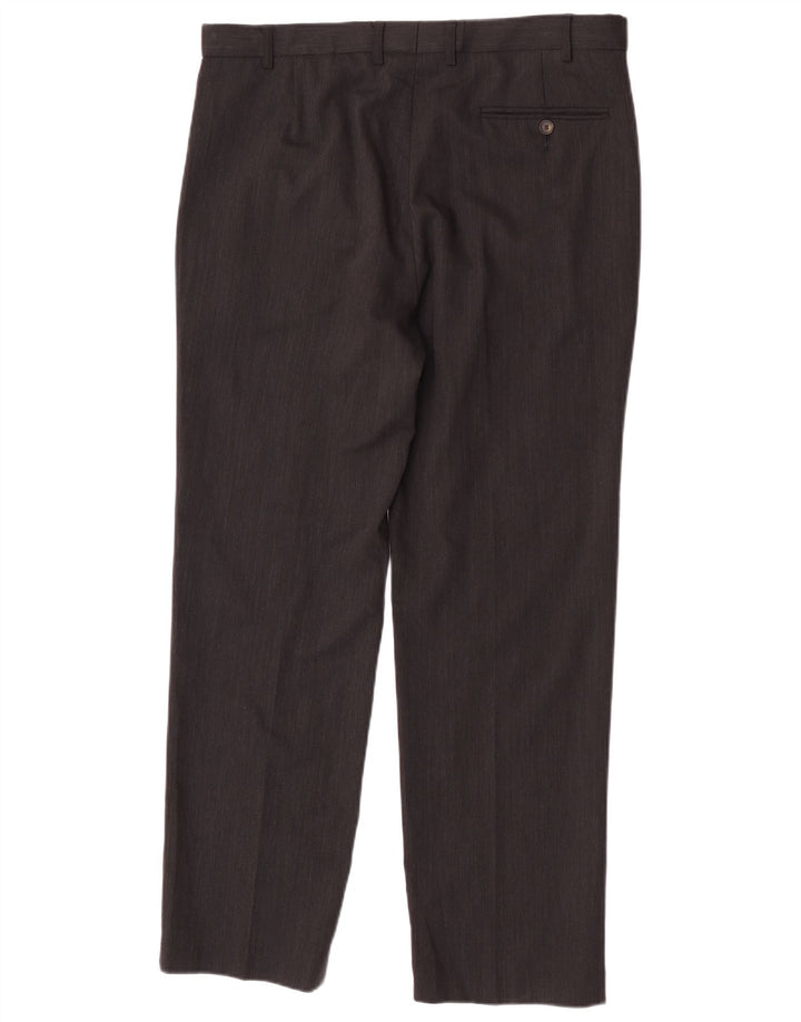 Marks & Spencer Herre Regular Fit Suit Bukser W36 L31 Grå uld