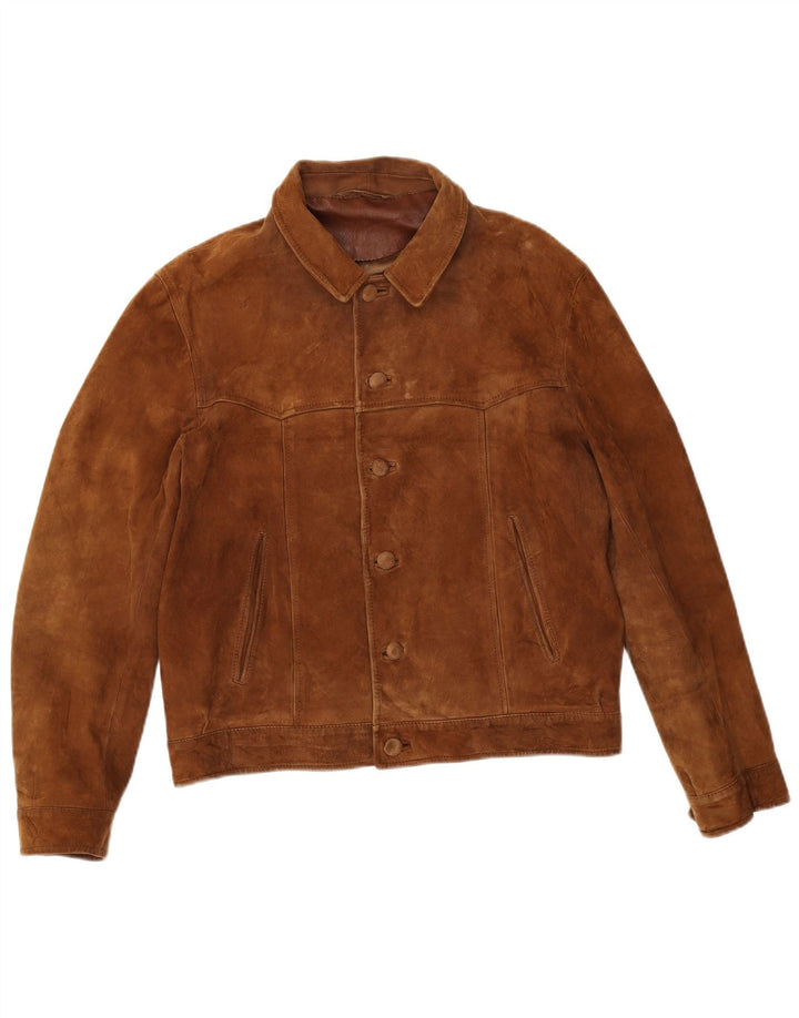 Vintage herre ruskindsjakke UK 38 Medium Brown